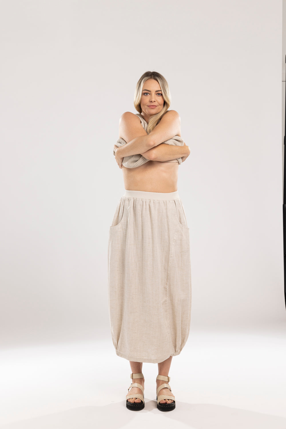 Mi Moso | Ida Barrell Skirt - Linen