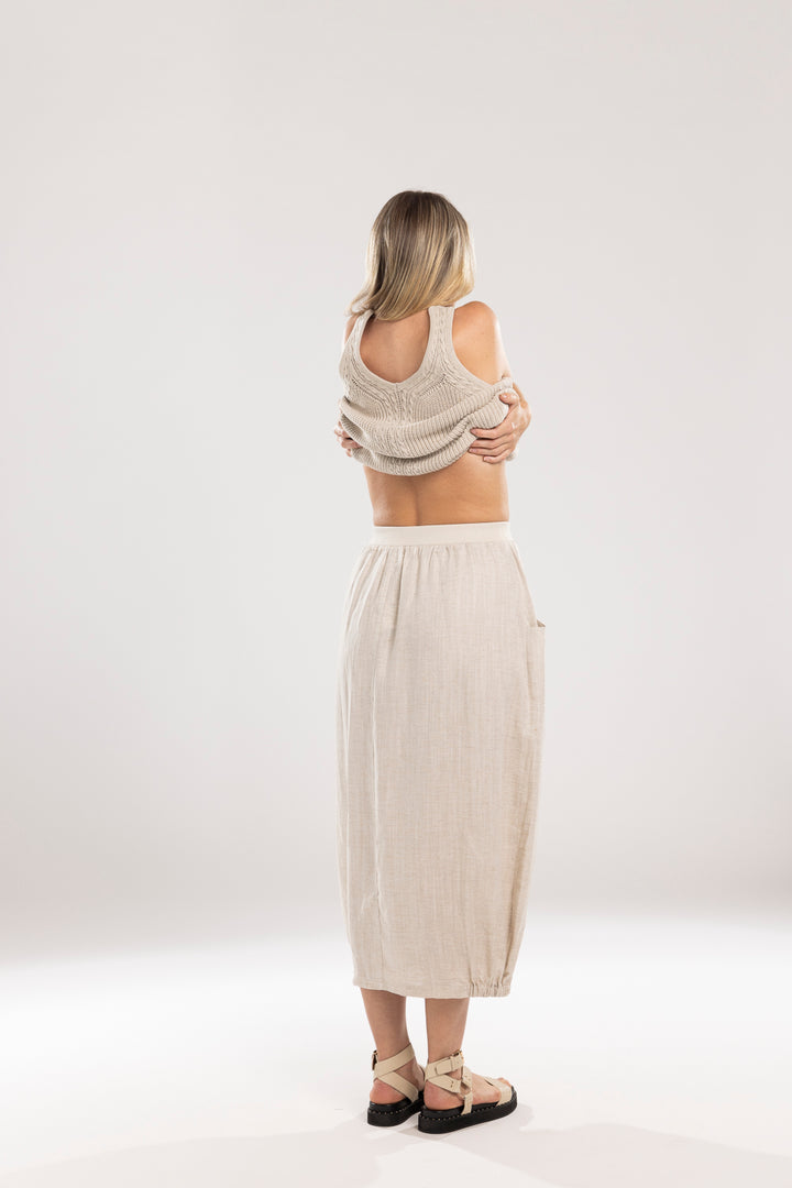 Mi Moso | Ida Barrell Skirt - Linen