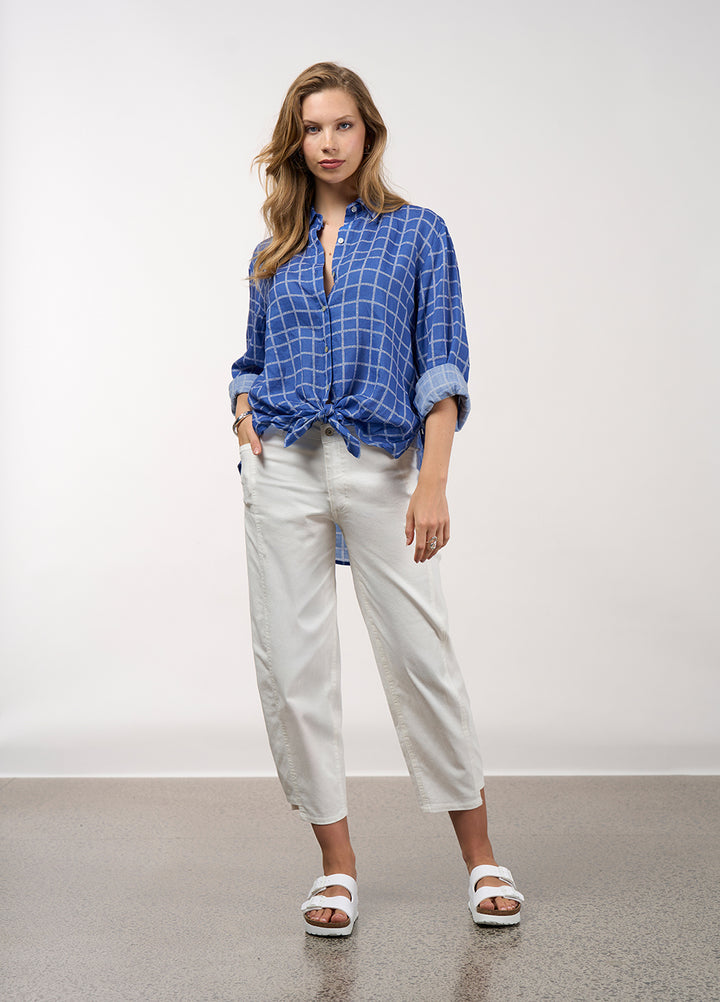Madly Sweetly | Wavelength Shirt - Cornflower White