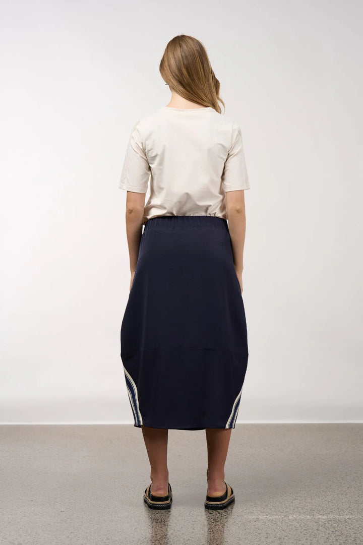 Madly Sweetly | Linear Skirt in Navy