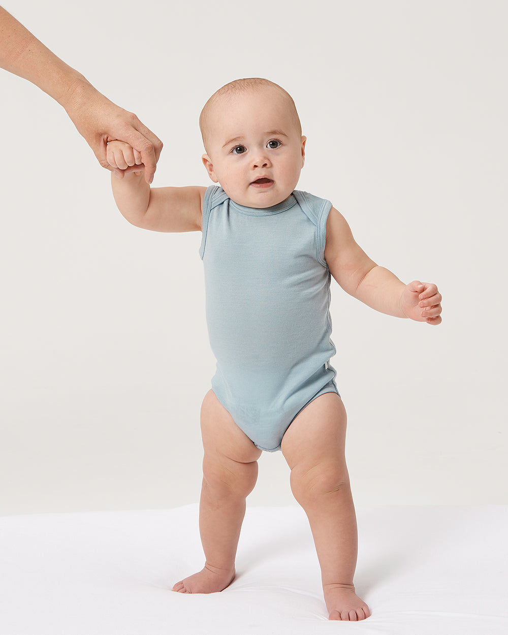Singlet Bodysuit Merino Gum Drop 0-3 Months