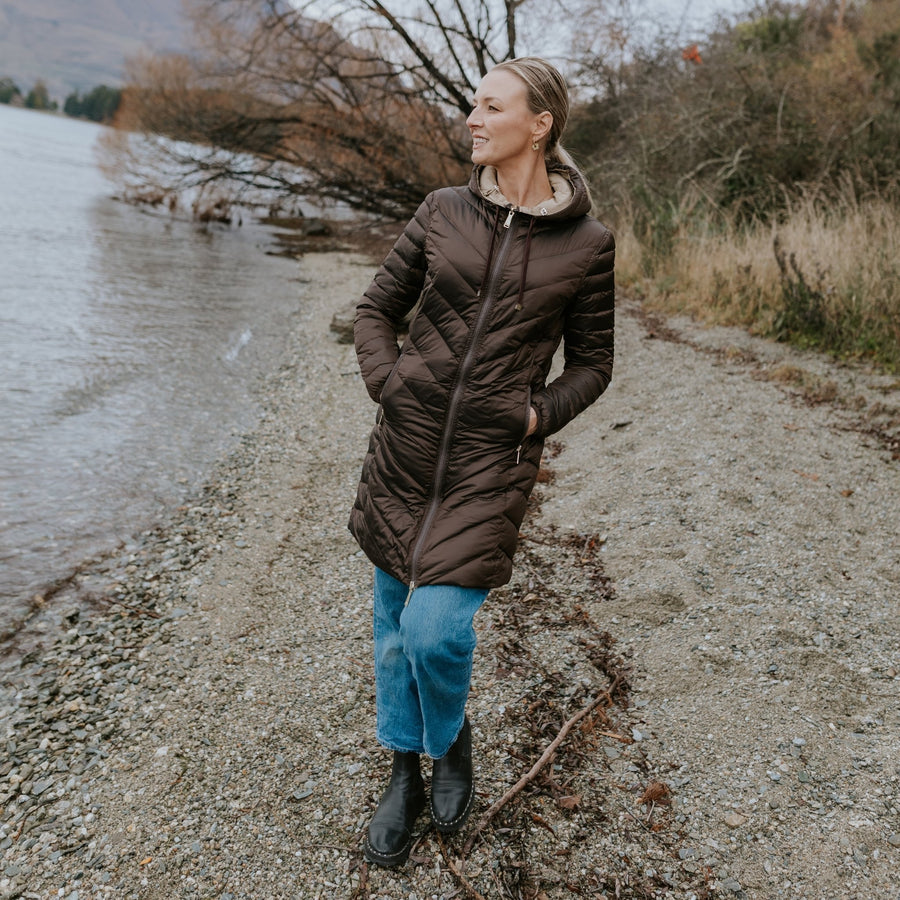 Moke | Arnie Reversible Coat - Chocolate/Palomino