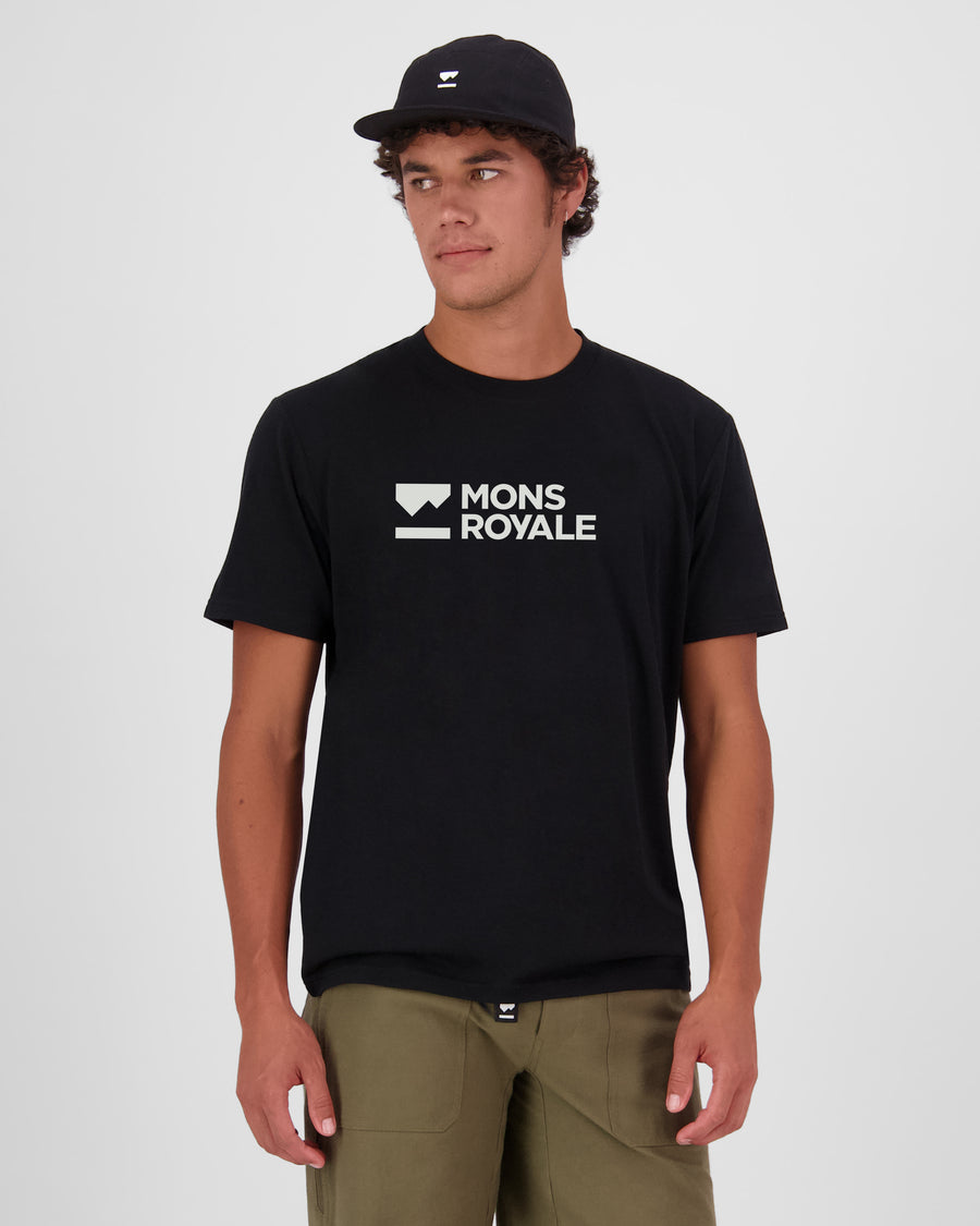 Mons Royale | Men's Icon Merino T-Shirt - Black