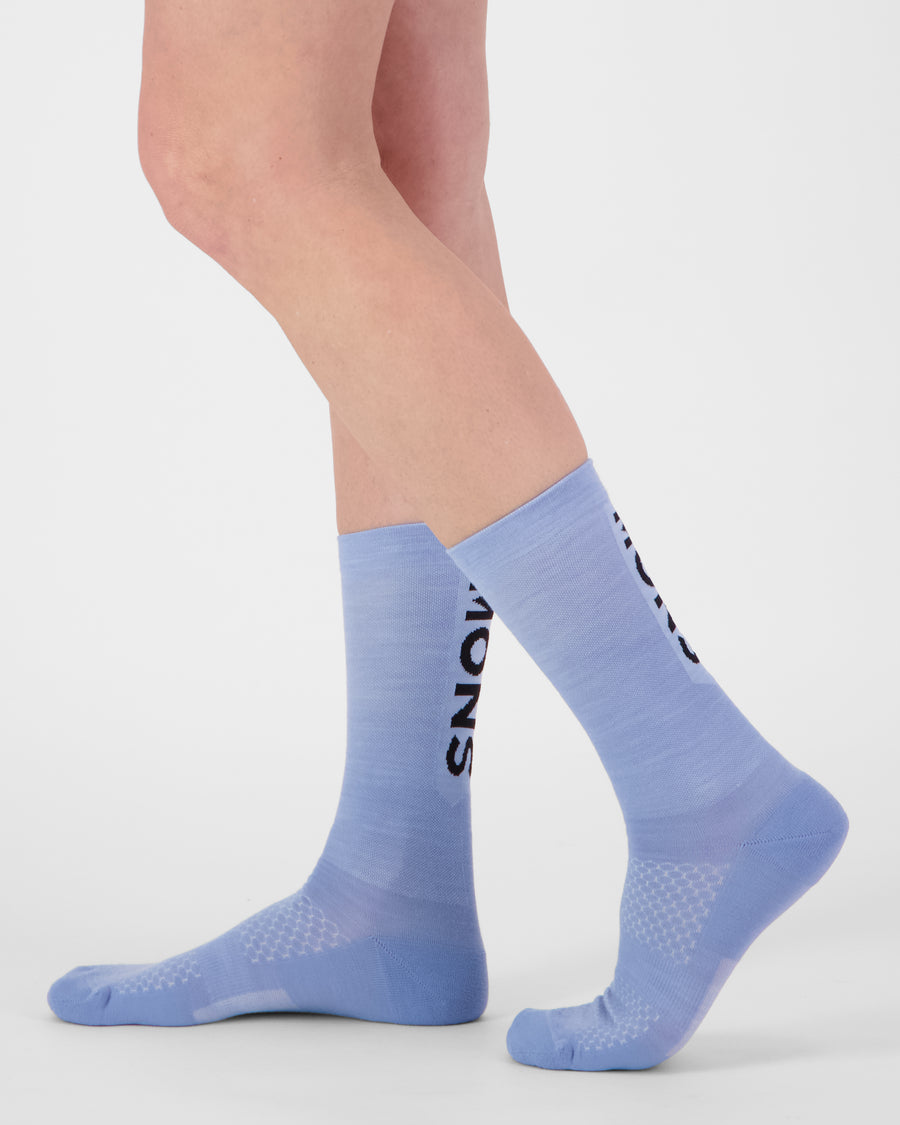 Mons Royale Unisex Atlas Merino Crew moonstone crew sock side view