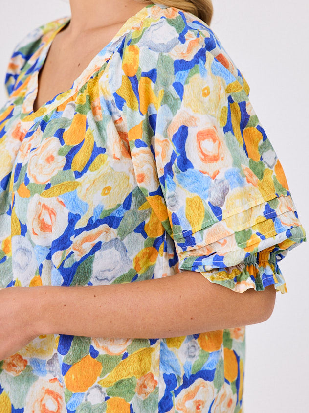 Navy & Co | Monet Top - Lemon Floral