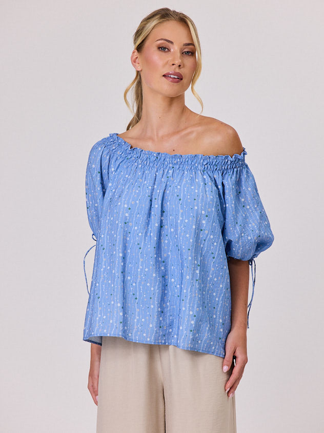 Daisy Chain Top - Blue Aura