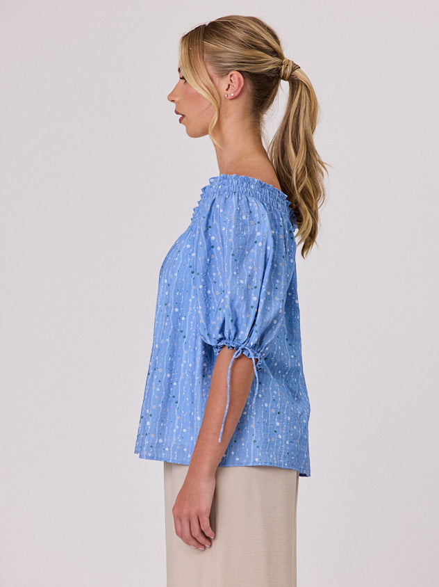 Daisy Chain Top - Blue Aura