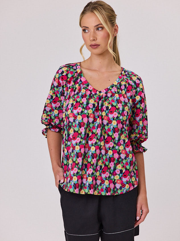 Monet Top - Candy Garden