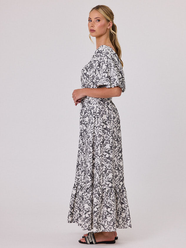 Ruch Dress - Paisley Print