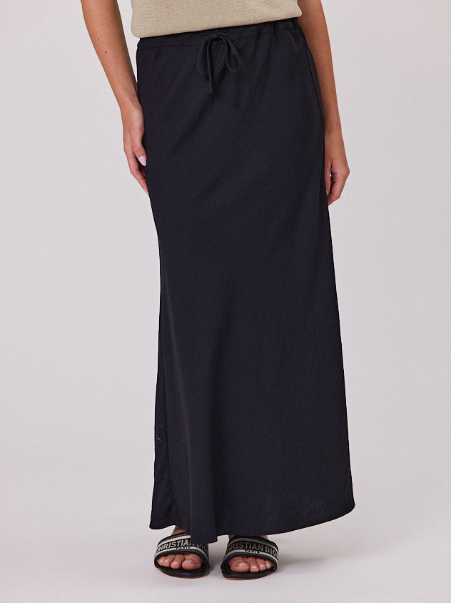 Sway Bias Skirt - Black
