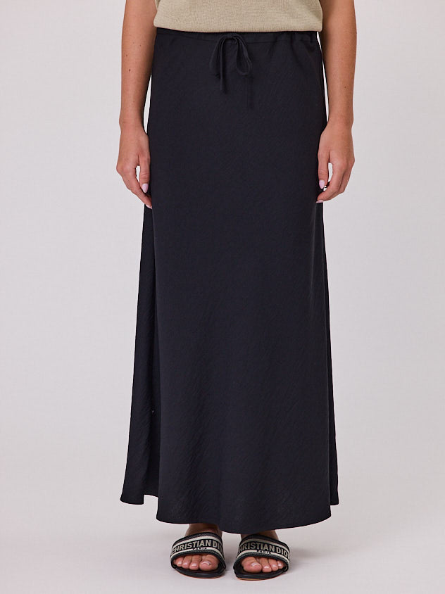 Sway Bias Skirt - Black