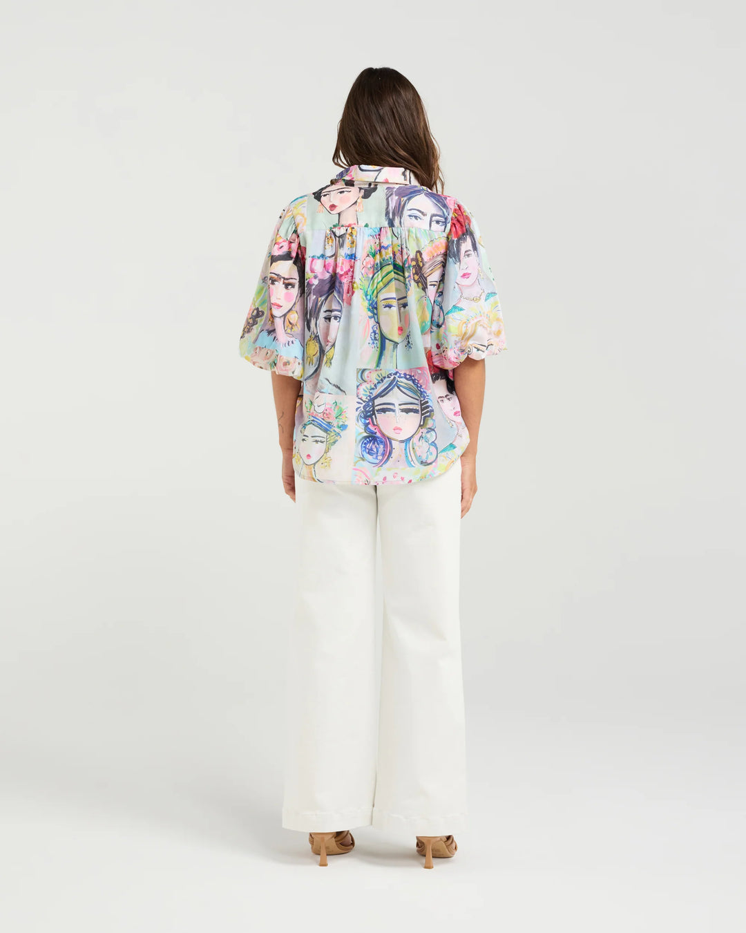 NMBR Rose | Jojoba Top - Frida Print