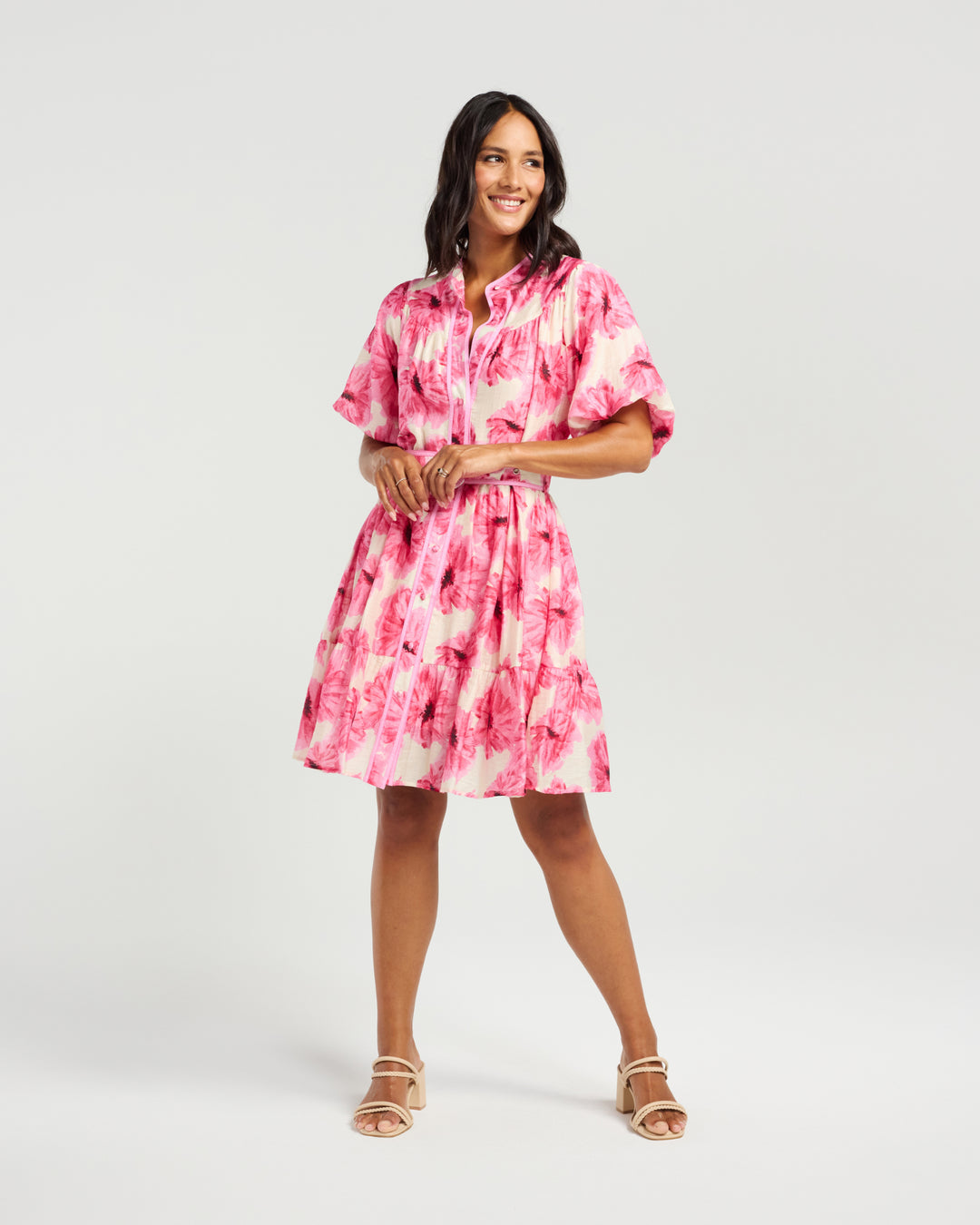 Addie Dress - Pink Bloom