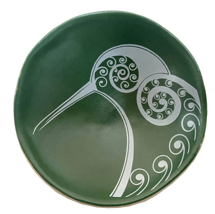 Bowl 7cm Kiwi White on Green
