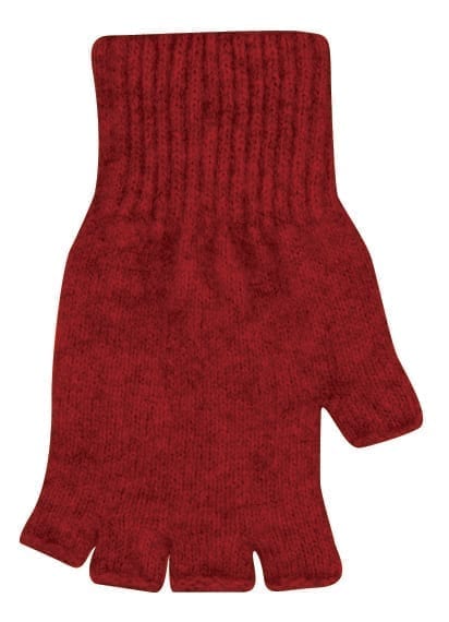 Native World | Possum Merino Plain Fingerless Glove - Berry