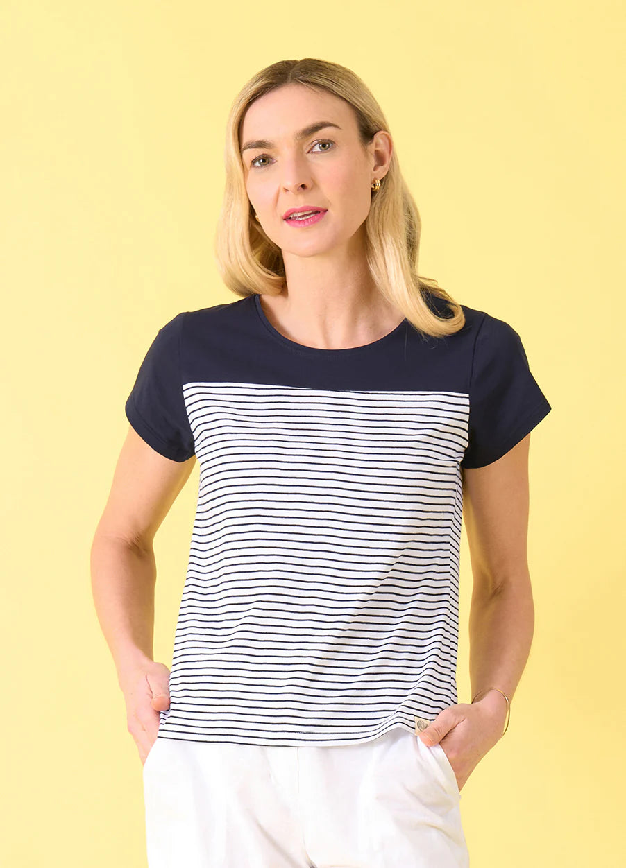 Charlie Jane | Sumner Tee - Navy