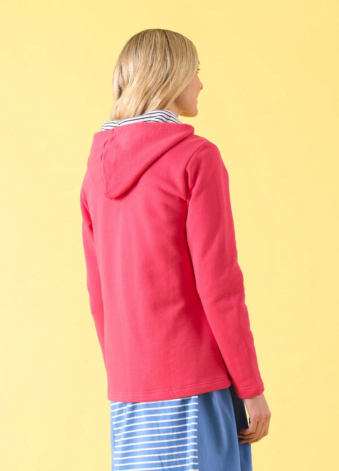 Charlie Jane | Cardrona Zip Sweat - Raspberry