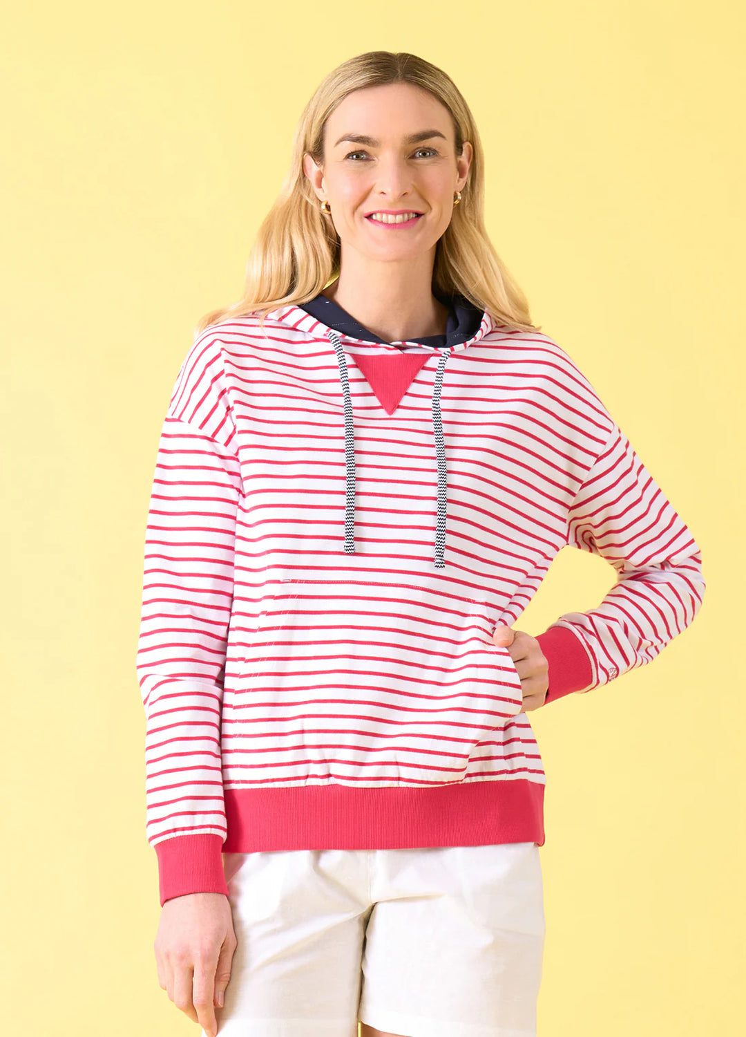 Charlie Jane | Albert Hood - White Raspberry Stripe