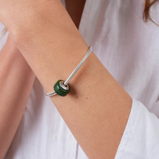 Charm NZ Pounamu - Stg Silver