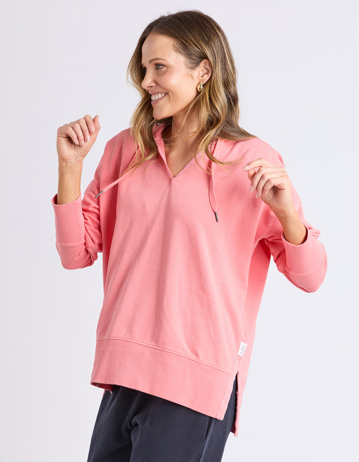 Paris Hoody in Cosy Coral - Side View