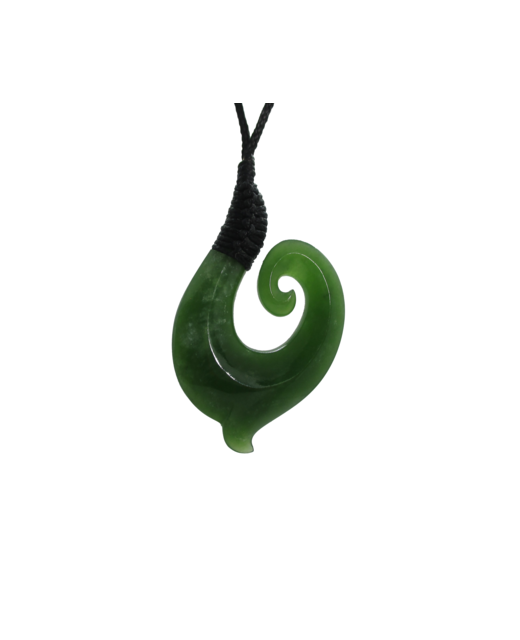 Pendant New Zealand Jade Hook - 42mm Wrapped