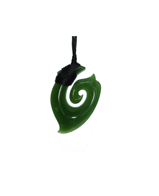 Pendant New Zealand Jade Hook Bound 45mm