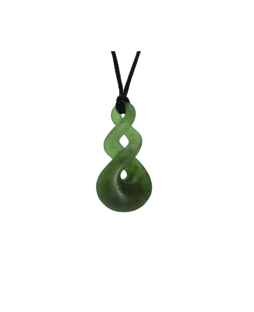 Pendant New Zealand Jade Twist Double - 40mm