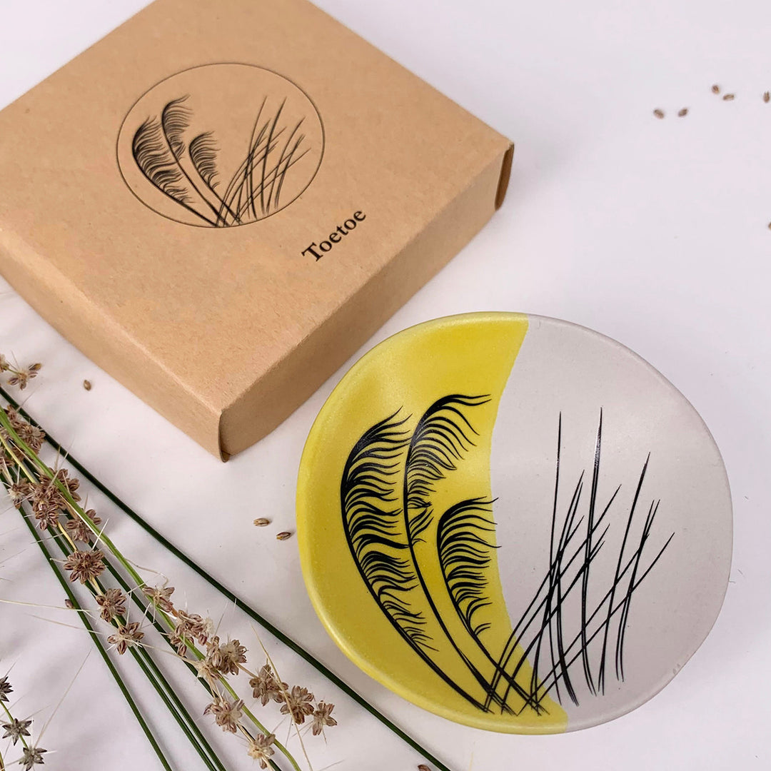 Bowl 7cm Toetoe Dipped Yellow