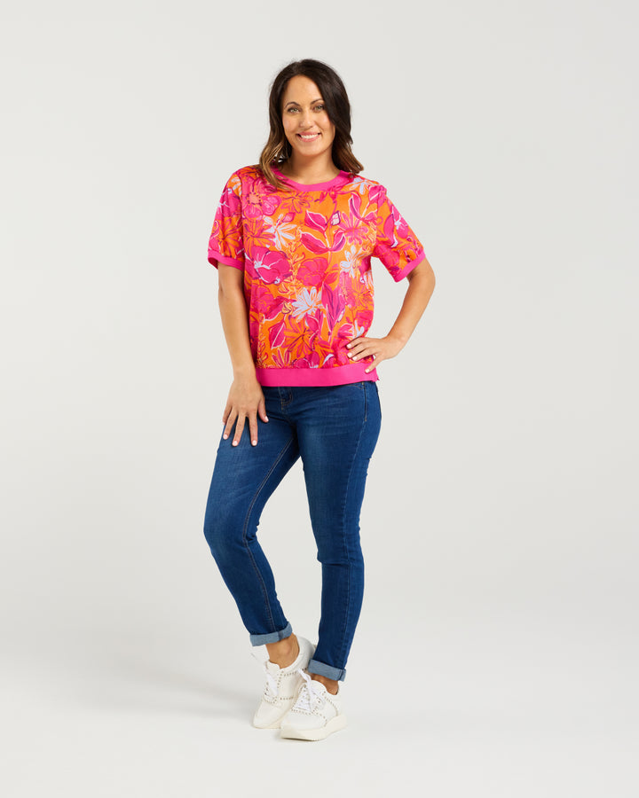 Seduce | Zoe Top - Sunset Garden