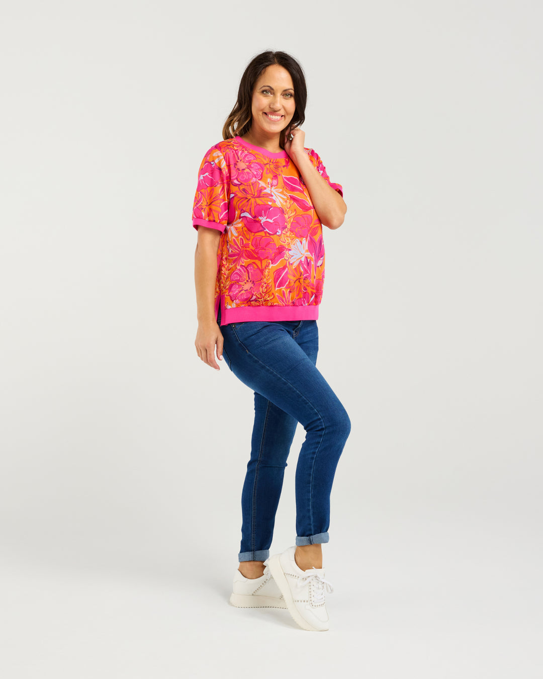 Seduce | Zoe Top - Sunset Garden