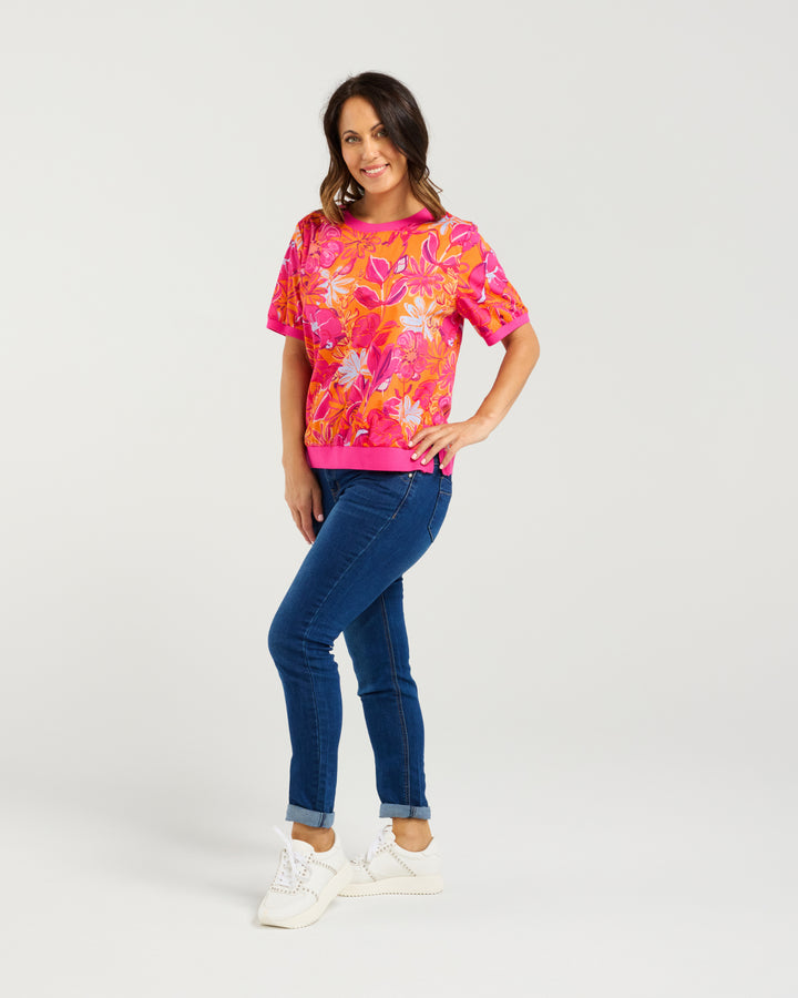 Seduce | Zoe Top - Sunset Garden