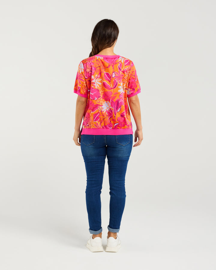 Seduce | Zoe Top - Sunset Garden