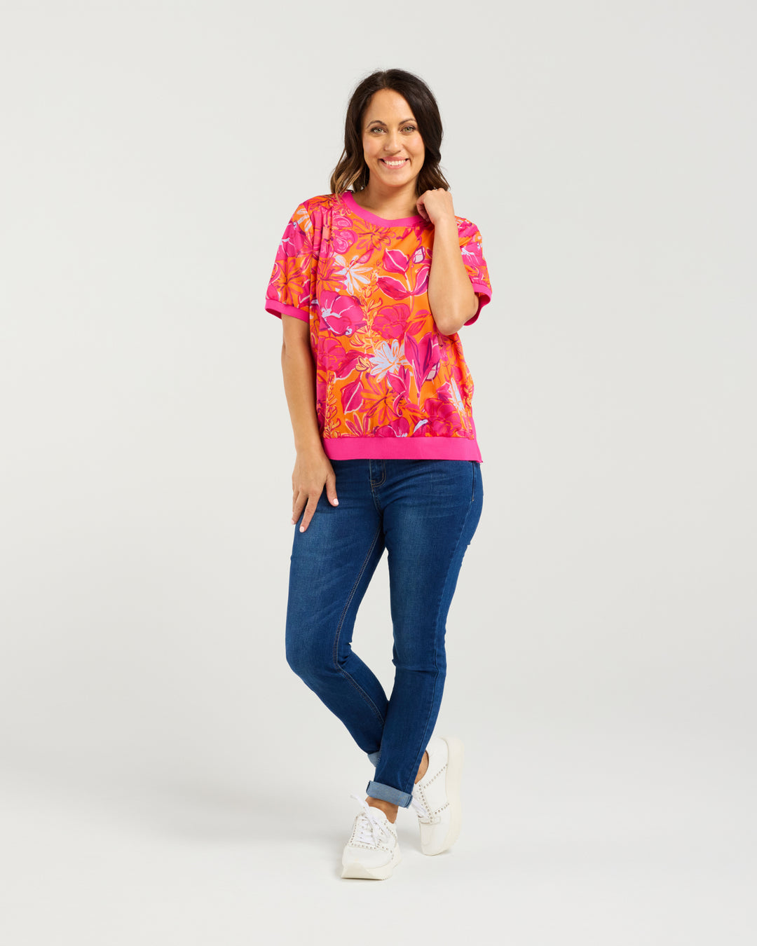 Seduce | Zoe Top - Sunset Garden