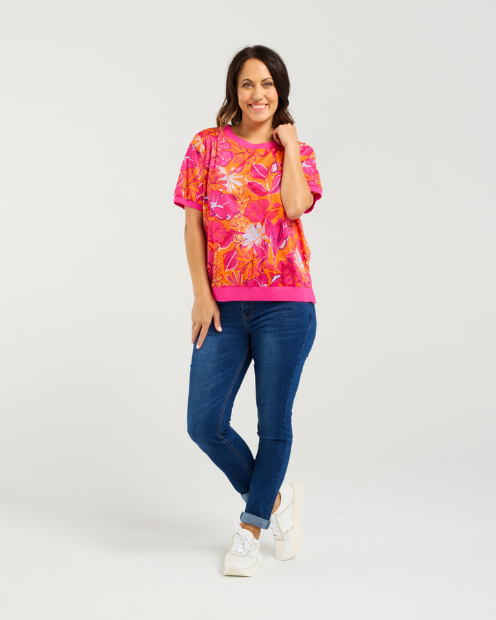 Seduce | Zoe Top - Sunset Garden