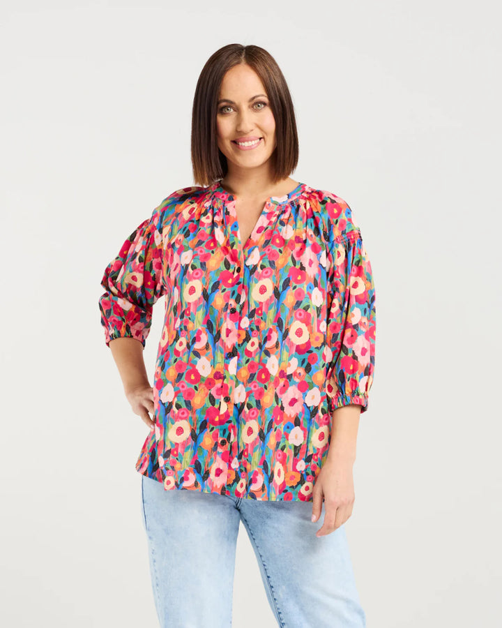 Seduce | Elvie Shirt - Canvas Bloom