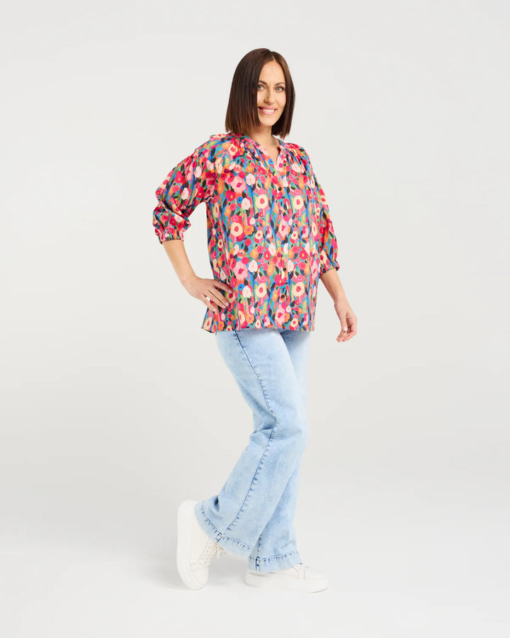 Seduce | Elvie Shirt - Canvas Bloom