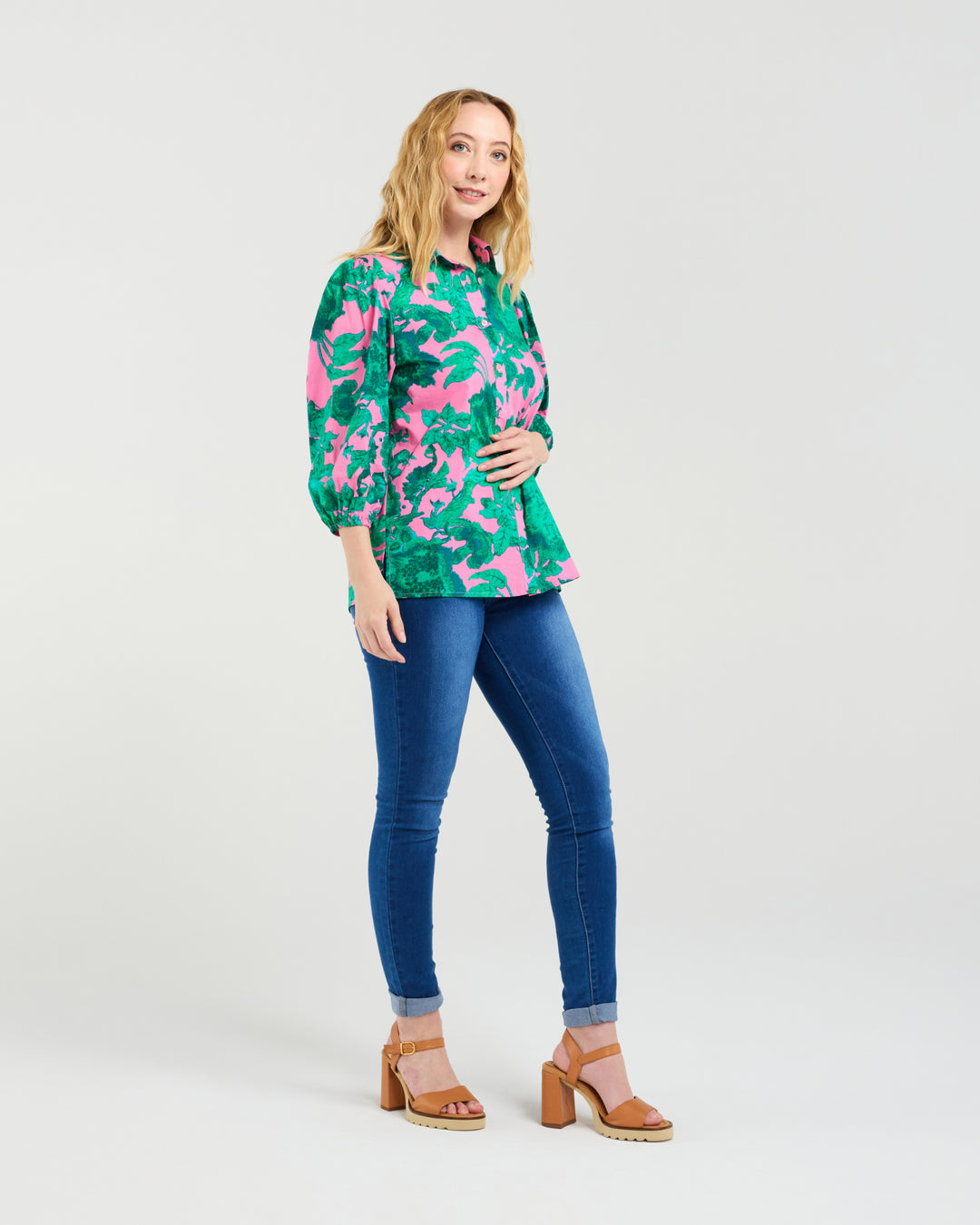 Seduce | Juliette Blouse - Pink Jungle