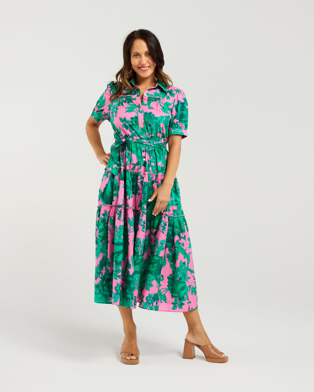 Seduce | Elise Dress - Pink Jungle