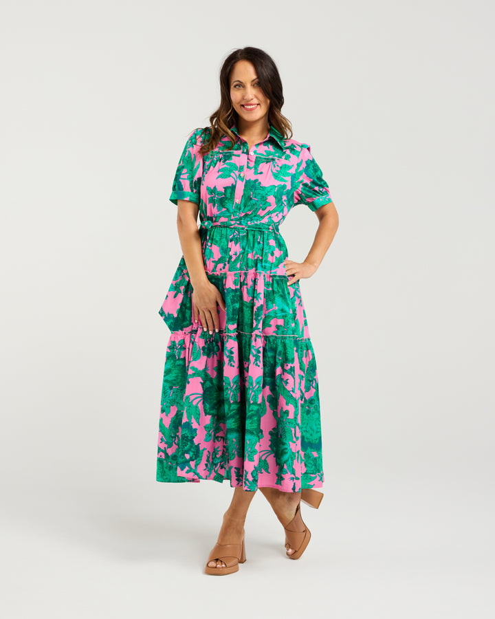 Seduce | Elise Dress - Pink Jungle