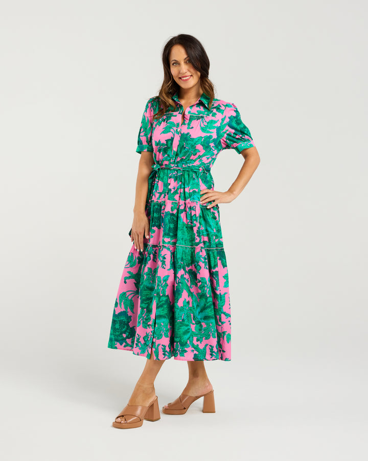Seduce | Elise Dress - Pink Jungle