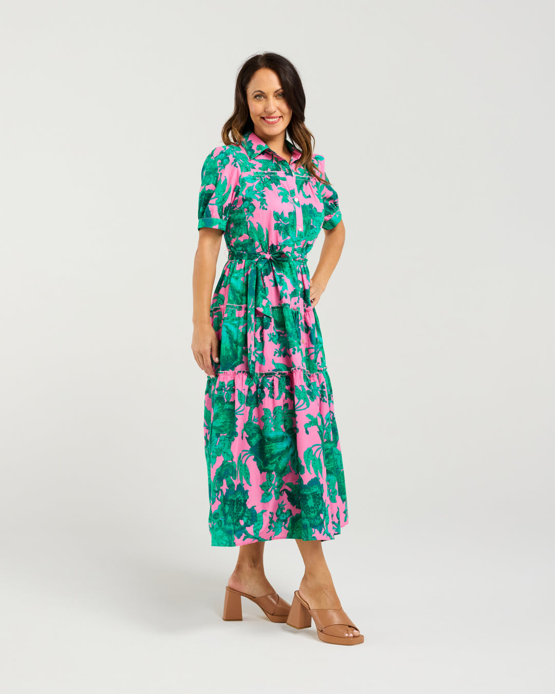 Seduce | Elise Dress - Pink Jungle