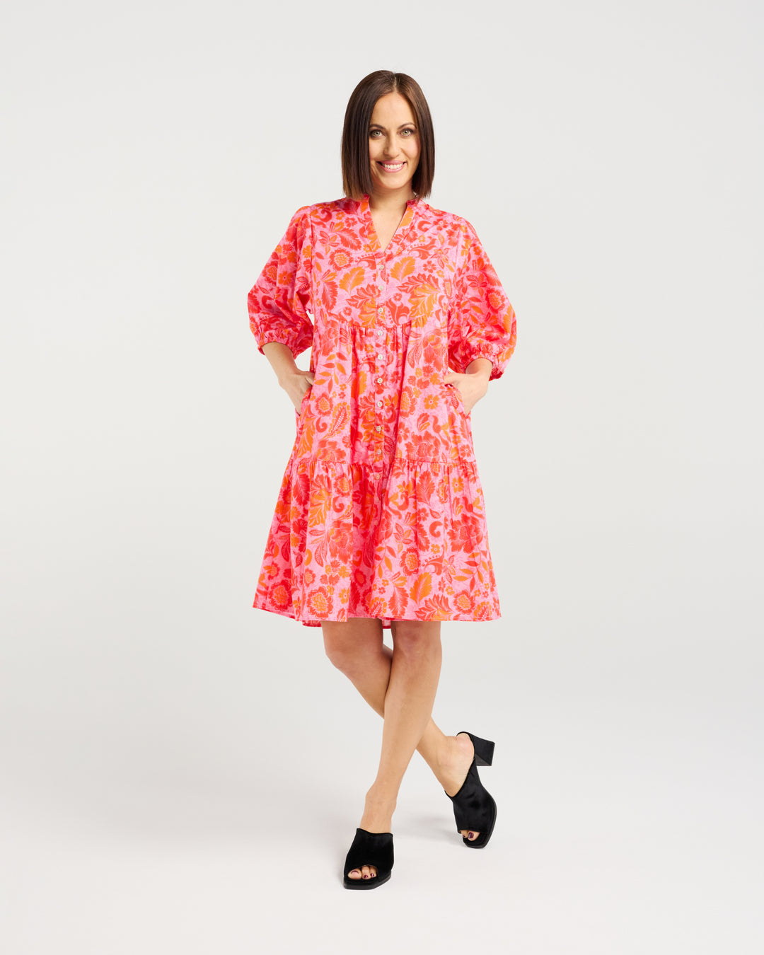 Seduce | Eileen Dress - Abstract Blush