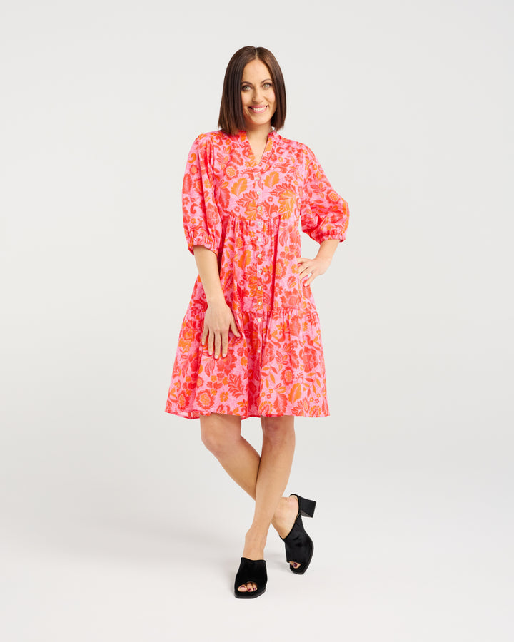 Seduce | Eileen Dress - Abstract Blush