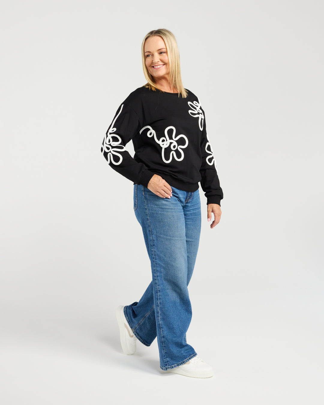 Seduce | Aurelia Sweat - Black/White