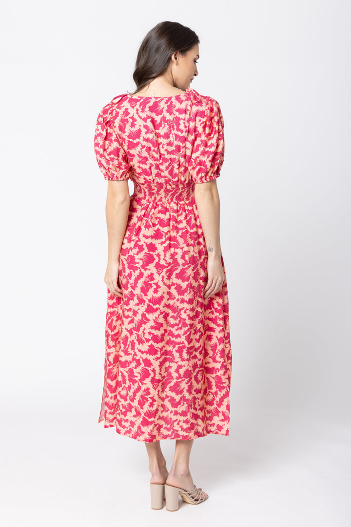 Seeking Lola | Skillfull SS Midi Dress - Rosette Burst