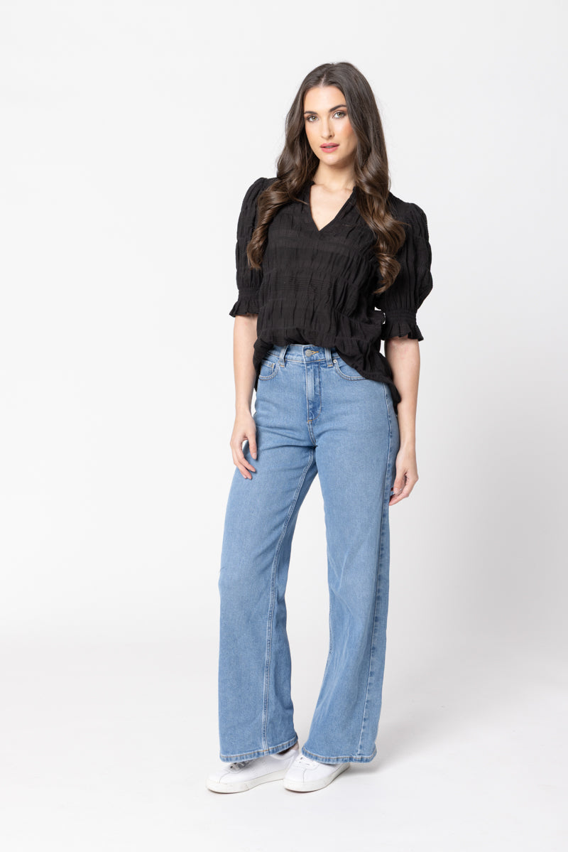 Leila + Luca | Butterfly Top Black