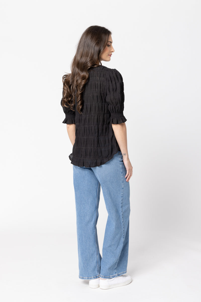 Leila + Luca | Butterfly Top Black