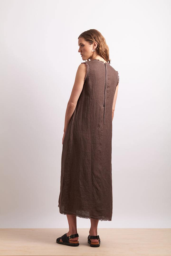 Neris | On The Edge Dress - Cocoa