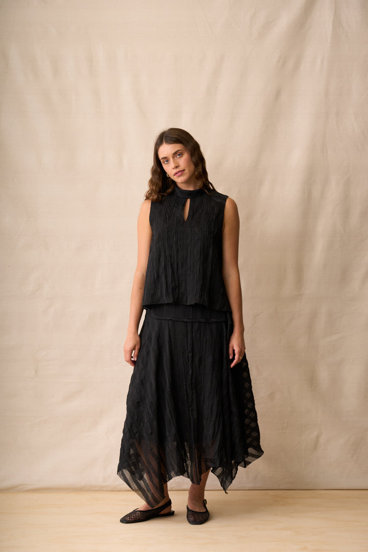 Neris | Art House Skirt - Ebony