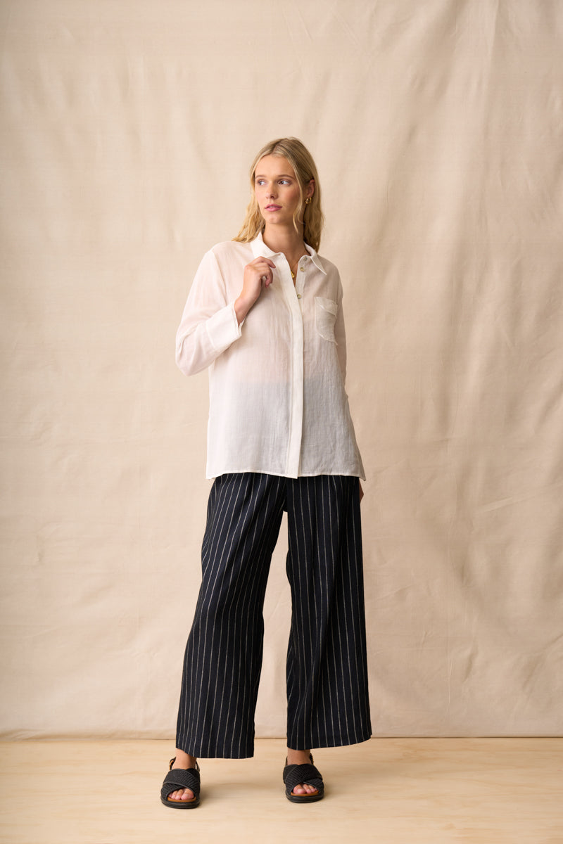 Neris | Drew Shirt - White